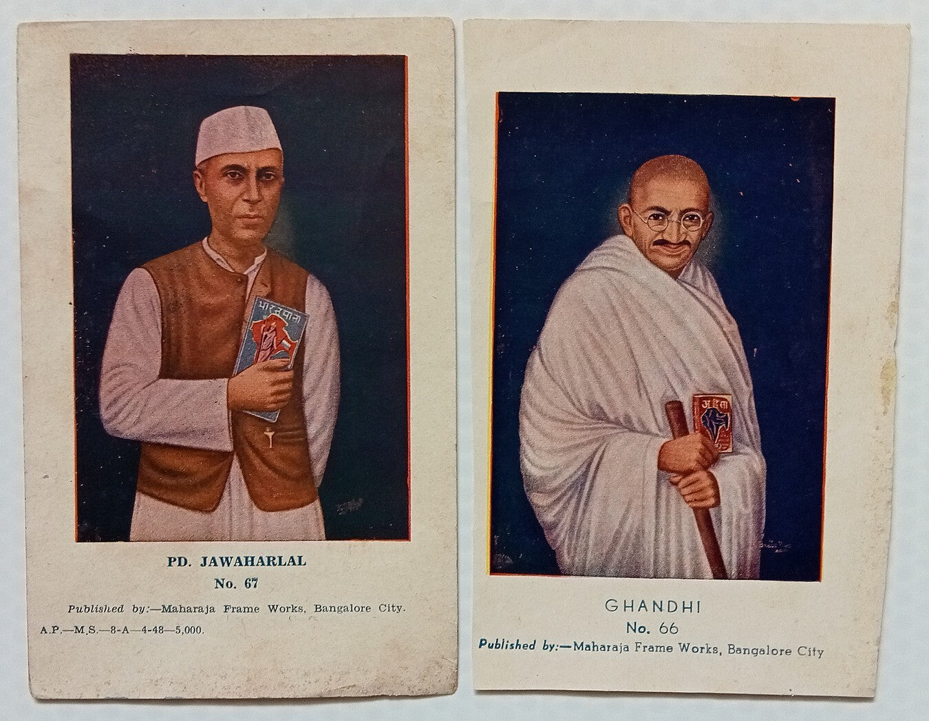 AOP India Gandhi & Nehru 1948 4x6 prints (2)