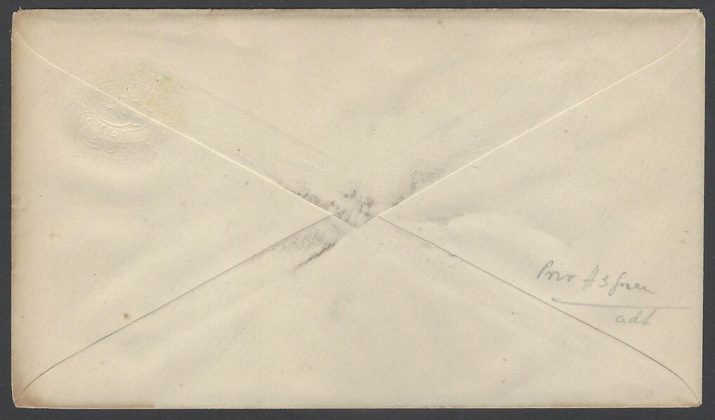 India Hyderabad State 1888-91 2 1/2 green envelope  mint Higgins & Gage #B9 $100