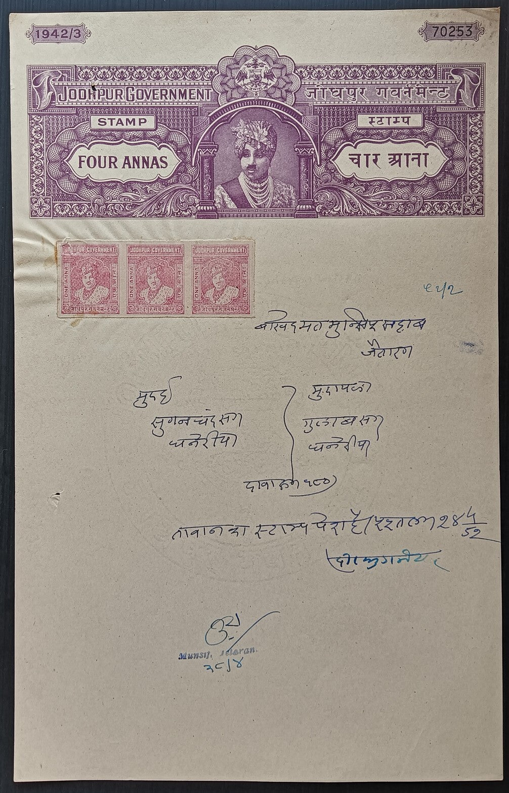 India jodhpur state stamp papers (4)