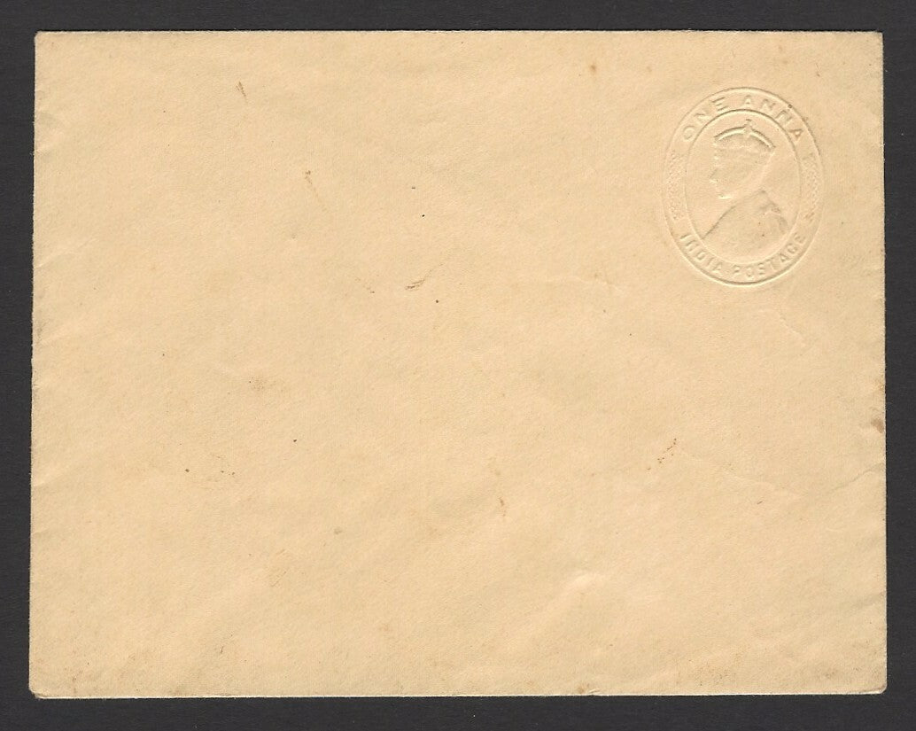 India King George VI 1a albino envelope unused 