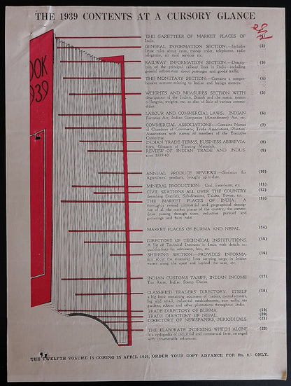 AOP India correspondence - INDUSTRY YEAR BOOK & DIRECTORY 1939