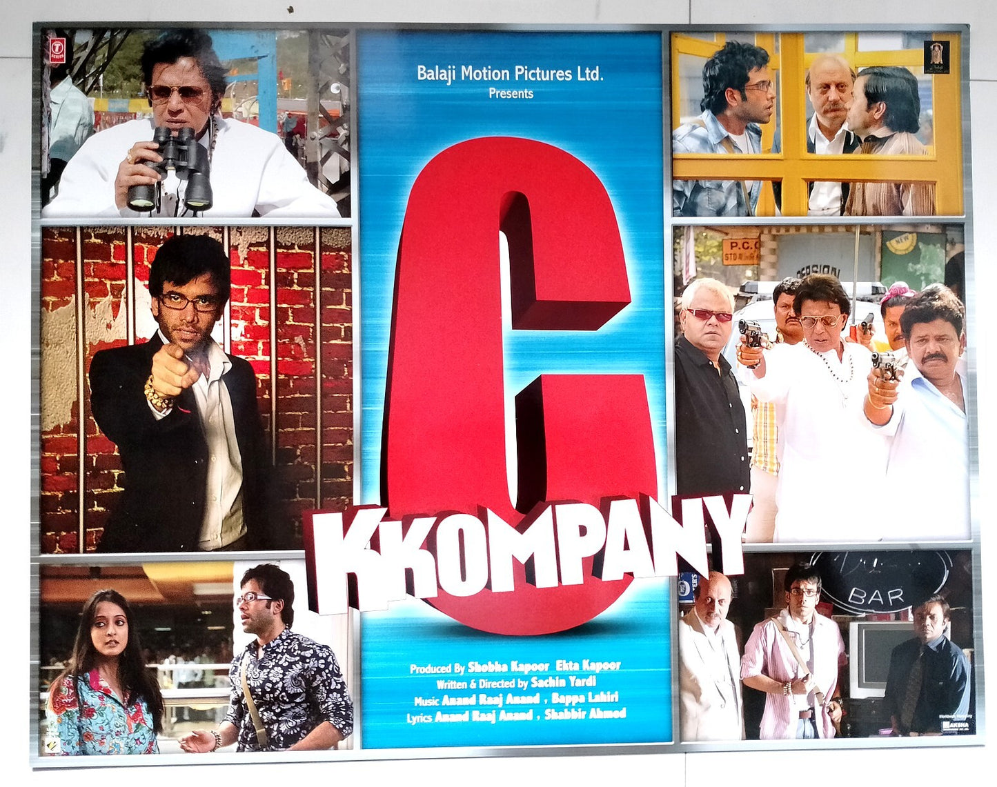 India Bollywood C Kkompany - Tusshar Kapoor & Mithun cards 17" x 22” (6)