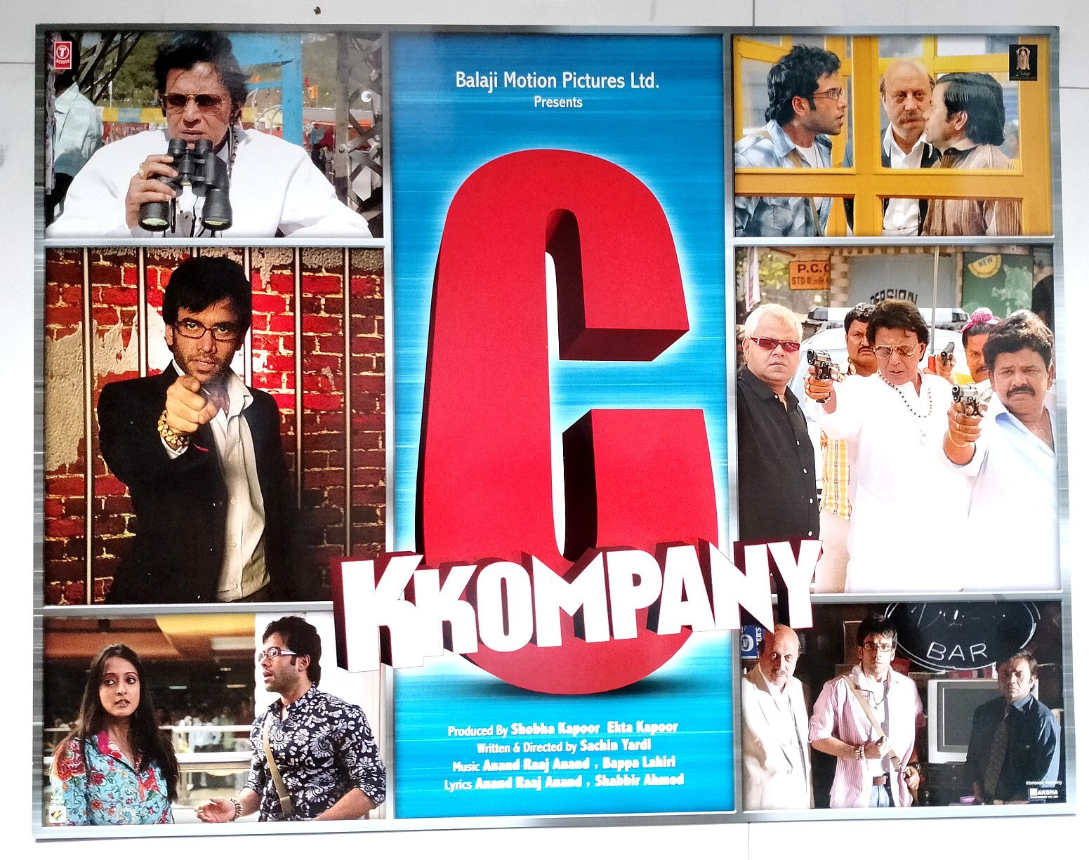 India Bollywood C Kkompany - Tusshar Kapoor & Mithun cards 17" x 22” (6)
