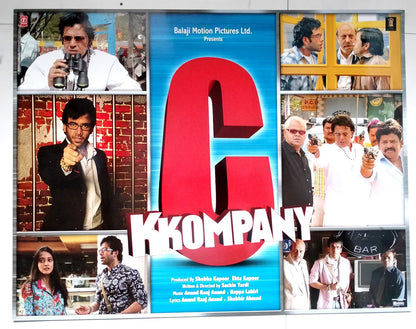 India Bollywood C Kkompany - Tusshar Kapoor & Mithun cards 17" x 22” (6)