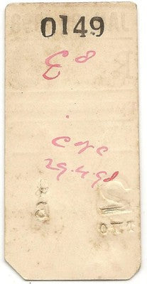 India CTC Calcutta Turf Club 1898 Betting ticket Race 4
