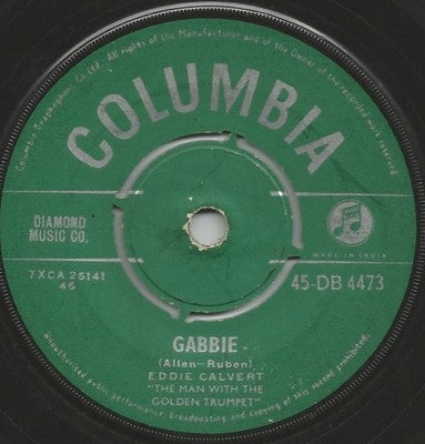 Eddie Calvert 45rpm Columbia record MADE IN INDIA