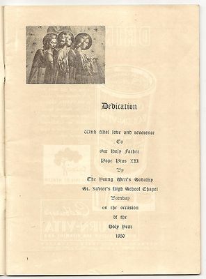 India 1950 Souvenir of The Passion Play.