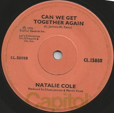 Natalie Cole 45rpm record MADE IN INDIA