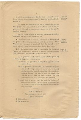 India Jaipur State 1944 Gazette with Employment of Children Act.