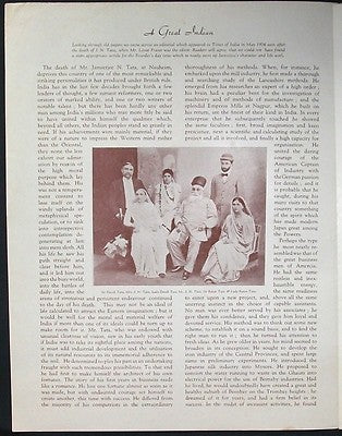 India Tata Monthly 1950 Founder's Day issue