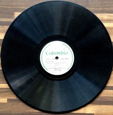 India Columbia 78rpm record 1948 Gnanasoundari Tamil Parts 7 & 8