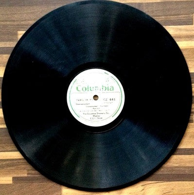 India Columbia 78rpm record 1948 Gnanasoundari Tamil Parts 7 & 8