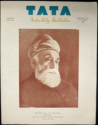 India Tata Monthly 1950 Founder's Day issue