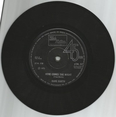 Rare Earth 1971 45rpm Tamla Motown record MADE IN INDIA