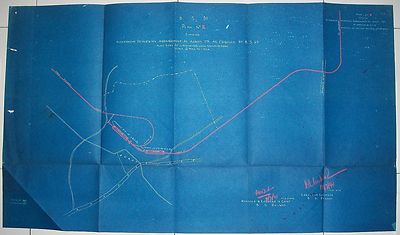 India 1941 Jasdan State proposed Adkot reversing railway map. 1 mile = 4 inch.