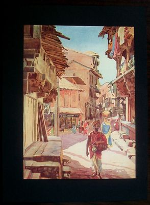 India c1940 Nasik Panchavati by Miss M Henderson 17x24cm color print