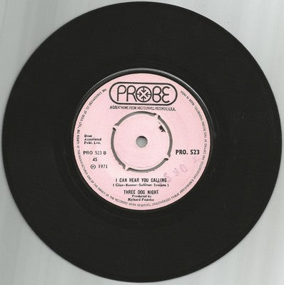 Three Dog Night 1971 Joy To The World 45rpm Probe record MADE IN INDIA