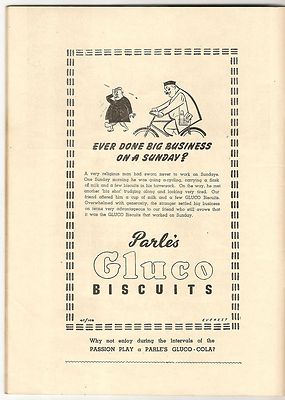India 1950 Souvenir of The Passion Play.