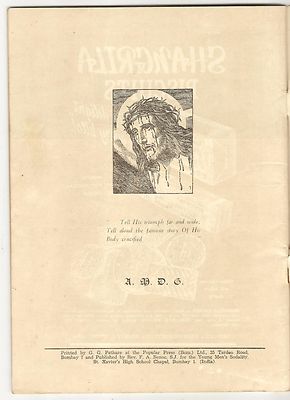 India 1950 Souvenir of The Passion Play.