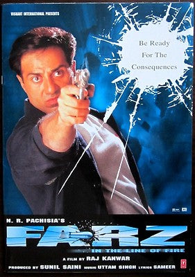 India Bollywood Press Kit 2001 Farz Jackie Shroff Sunny Deol Preity Zinta