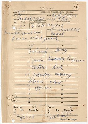 India 1901 Queen Victoria Mourning. ORDER TO CLOSE OFFICES ANTICIPATED & ORDER.