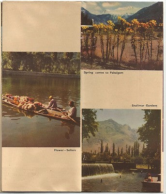 India 1950s KASHMIR Tourist Promotion folder
