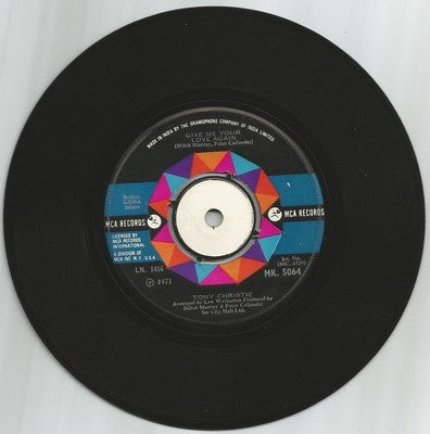 Tony Christie 1971 45rpm MCA record MADE IN INDIA
