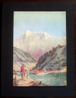 India c.1940 Sind Valley Kashmir by P G Sirur 17x24cm color print
